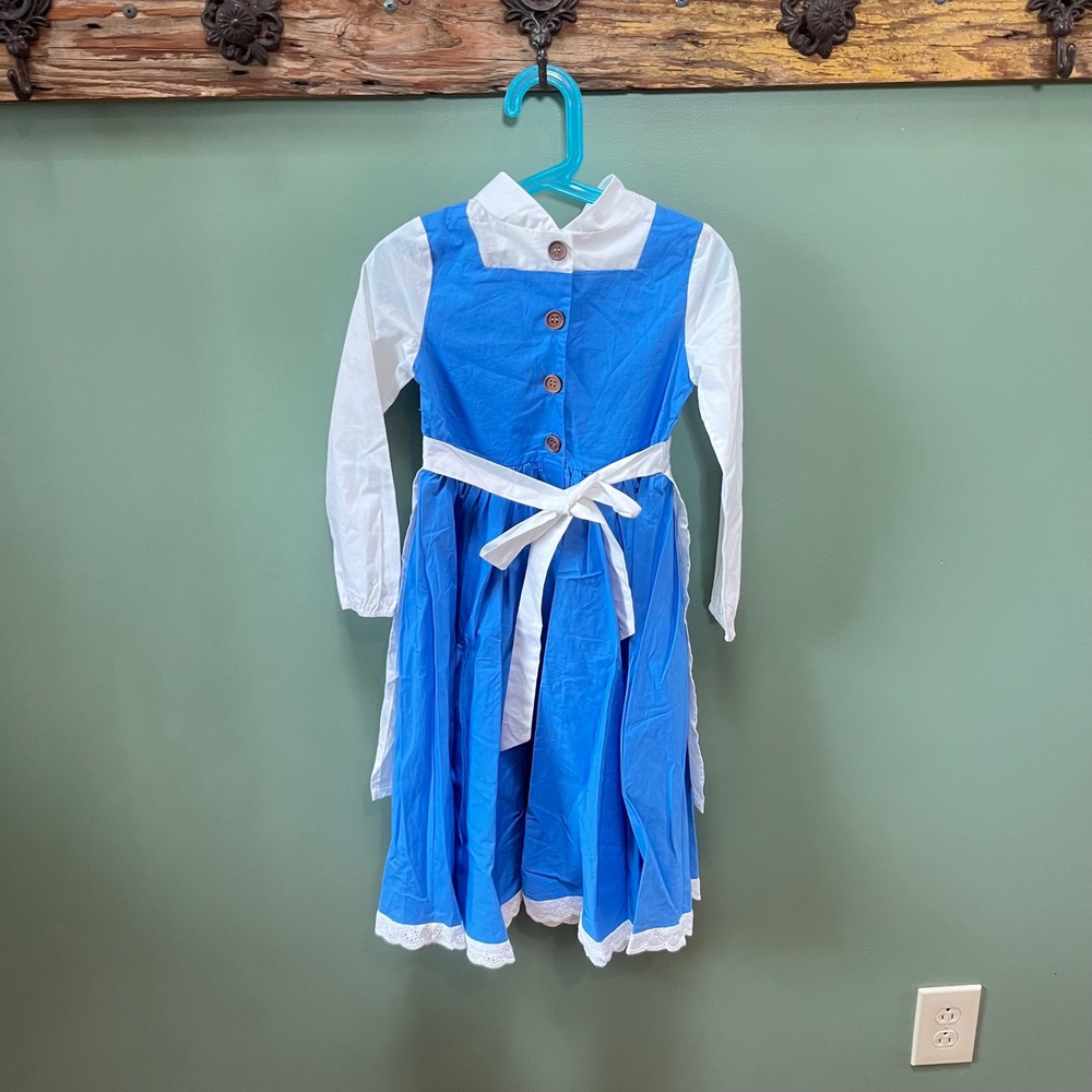 Only Little Once Belle Provincial Blue Dress Girls Size 6 Cotton Storybook New